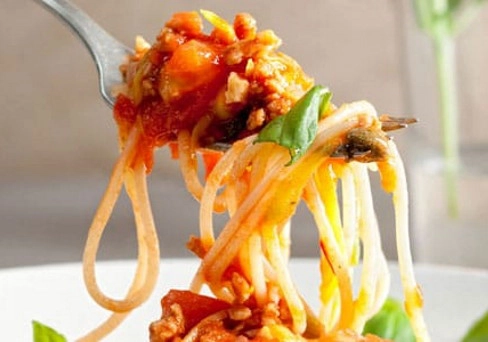 Vegane Spaghetti Sojanese