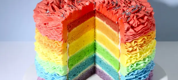 Rainbow Cake-Rezept