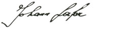 Unterschrift Johann Lafer