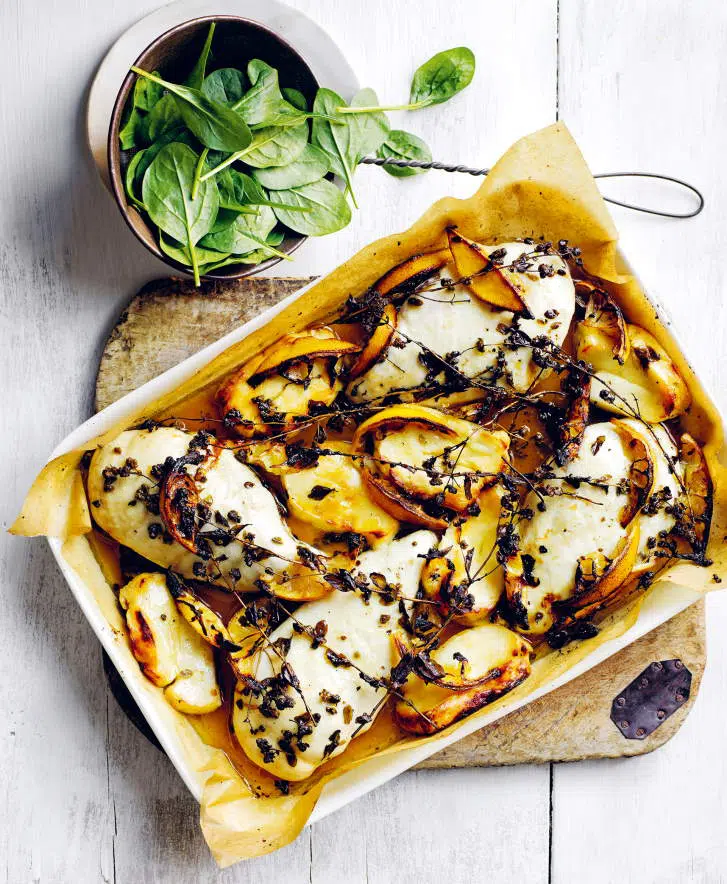 chicken-with-burnt-lemons-and-haloumi