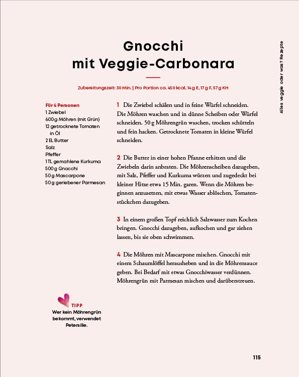 Gnocchi mit Veggie-Carbonara