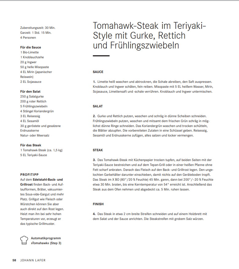 Tomahawk Steak Rezept