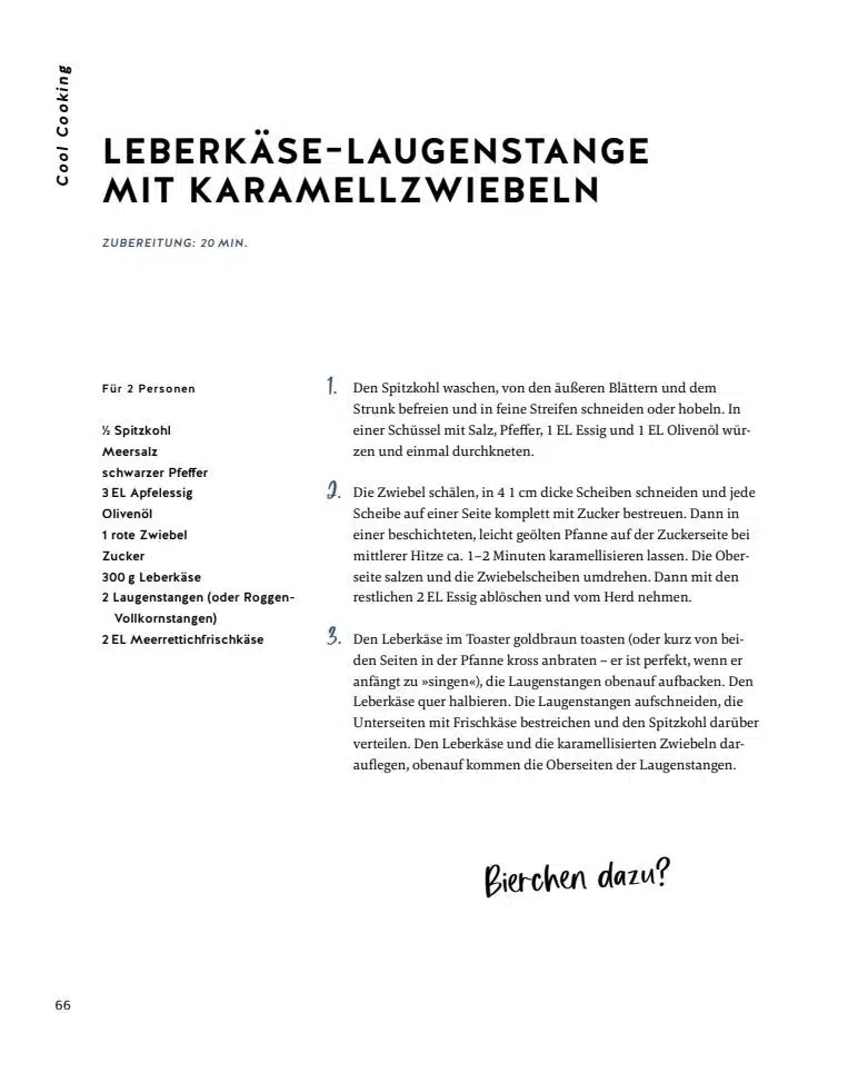 Leberkäse-Laugenstange mit Kramellzwiebeln S.66 978-3-8338-8890-8